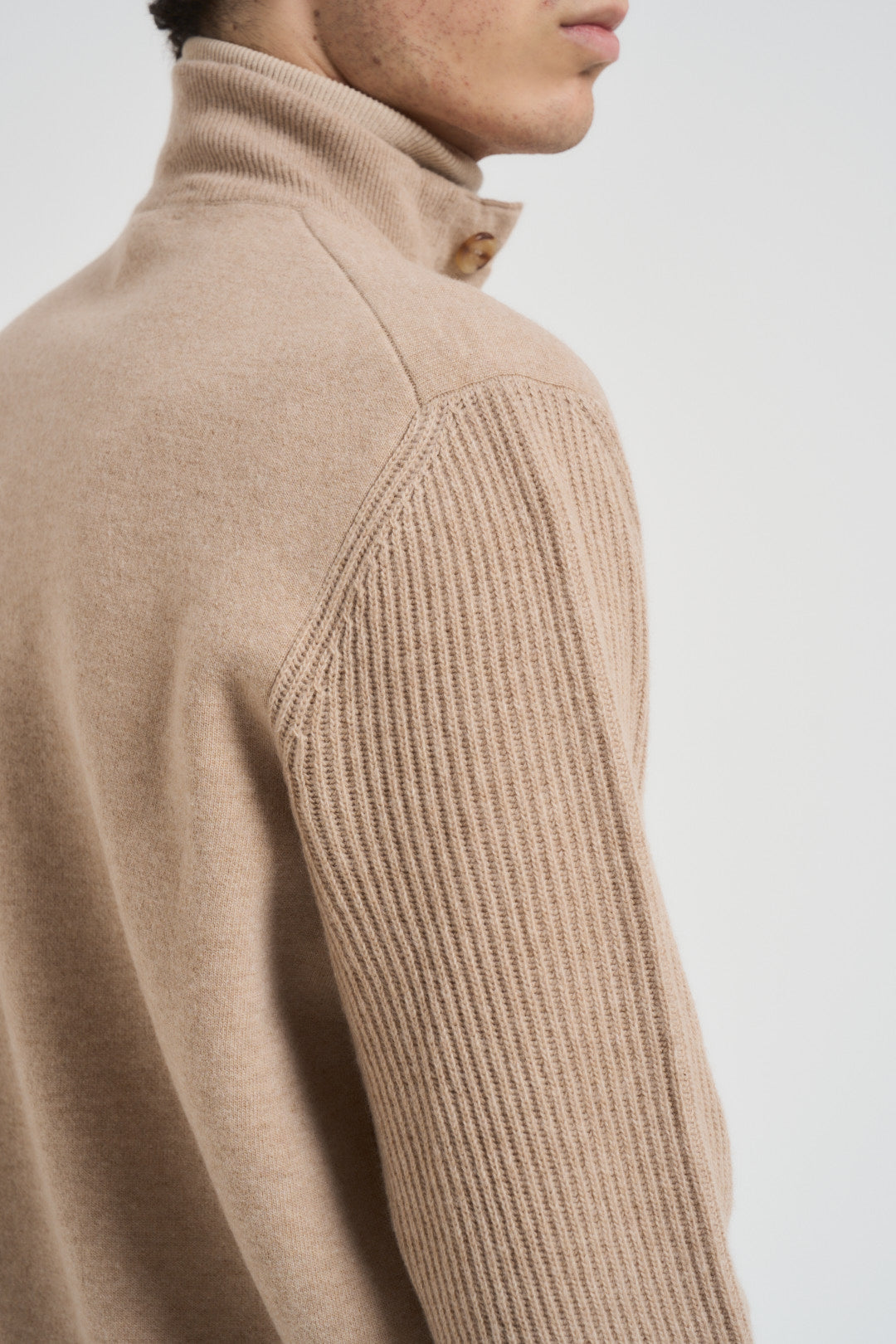 Giacca uomo in maglia cammello AALKTJT1 AA65015210BC LARDINI 