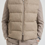 Piumino uomo smanicato beige AAPIKE AAIF65516WR210 LARDINI 