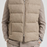 Piumino uomo smanicato beige AAPIKE AAIF65516WR210 LARDINI 
