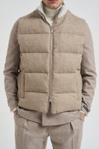 Piumino uomo smanicato beige AAPIKE AAIF65516WR210 LARDINI 