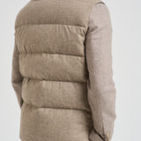 Piumino uomo smanicato beige AAPIKE AAIF65516WR210 LARDINI 