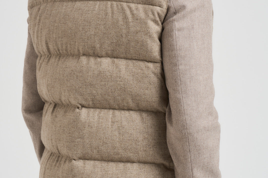 Piumino uomo smanicato beige AAPIKE AAIF65516WR210 LARDINI 