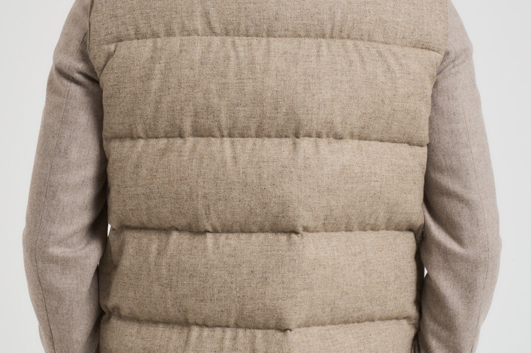 Piumino uomo smanicato beige AAPIKE AAIF65516WR210 LARDINI 