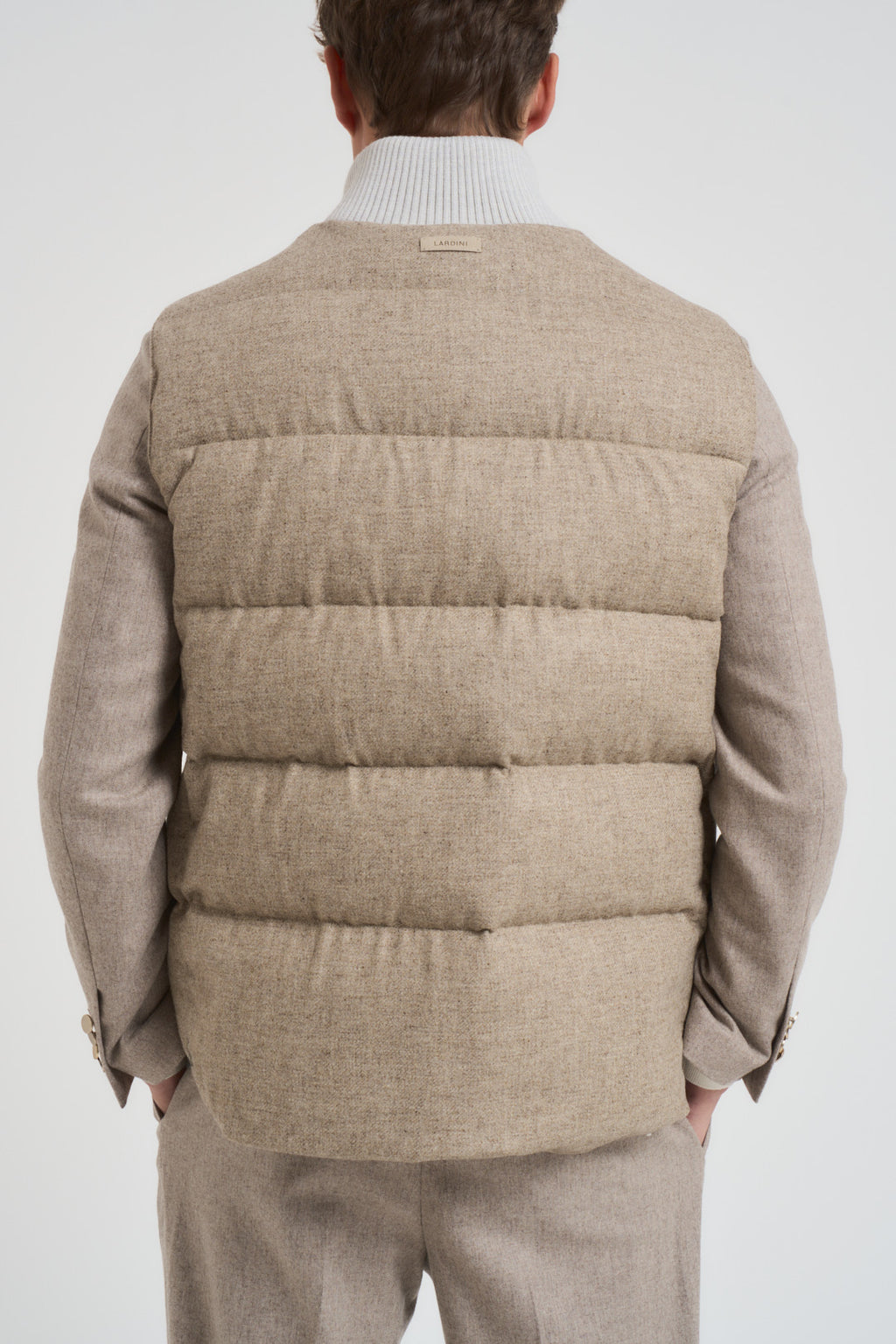 Piumino uomo smanicato beige AAPIKE AAIF65516WR210 LARDINI 