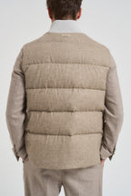 Piumino uomo smanicato beige AAPIKE AAIF65516WR210 LARDINI 