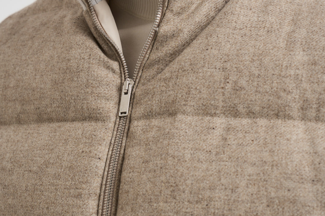 Piumino uomo smanicato beige AAPIKE AAIF65516WR210 LARDINI 