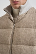 Piumino uomo smanicato beige AAPIKE AAIF65516WR210 LARDINI 