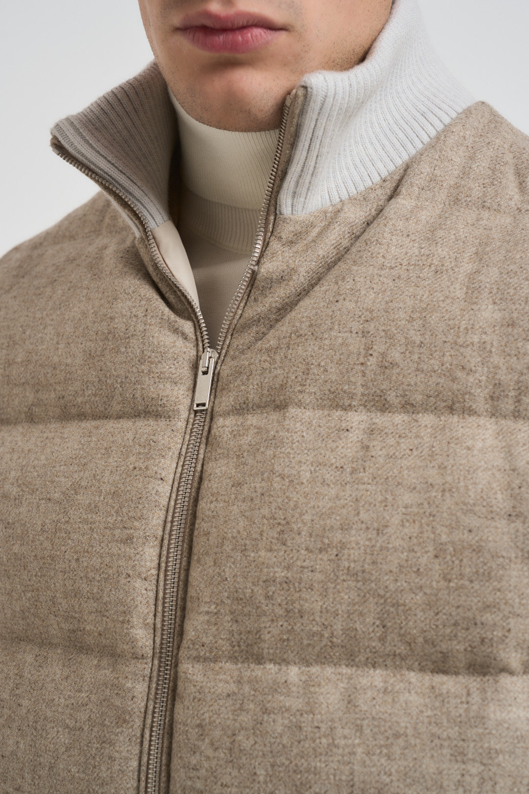 Piumino uomo smanicato beige AAPIKE AAIF65516WR210 LARDINI 