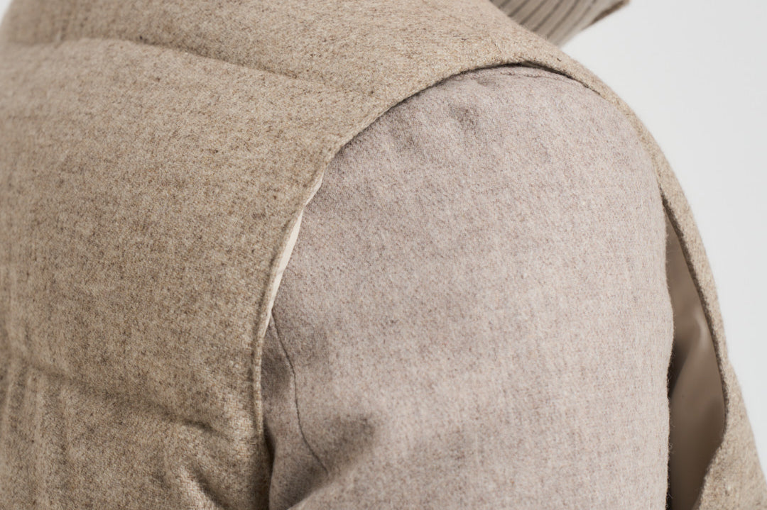 Piumino uomo smanicato beige AAPIKE AAIF65516WR210 LARDINI 