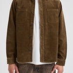 Overshirt uomo in velluto a coste militare 1000541 537 LES DEUX 