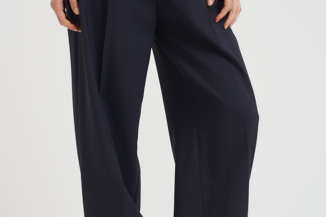 Pantaloni donna gamba dritta blu notte N87 N08 LIVIANA CONTI 
