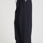 Pantaloni donna gamba dritta blu notte N87 N08 LIVIANA CONTI 