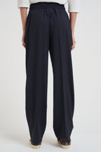 Pantaloni donna gamba dritta blu notte N87 N08 LIVIANA CONTI 