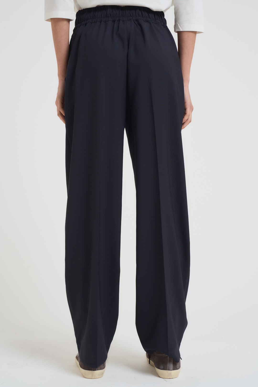 Pantaloni donna gamba dritta blu notte N87 N08 LIVIANA CONTI 