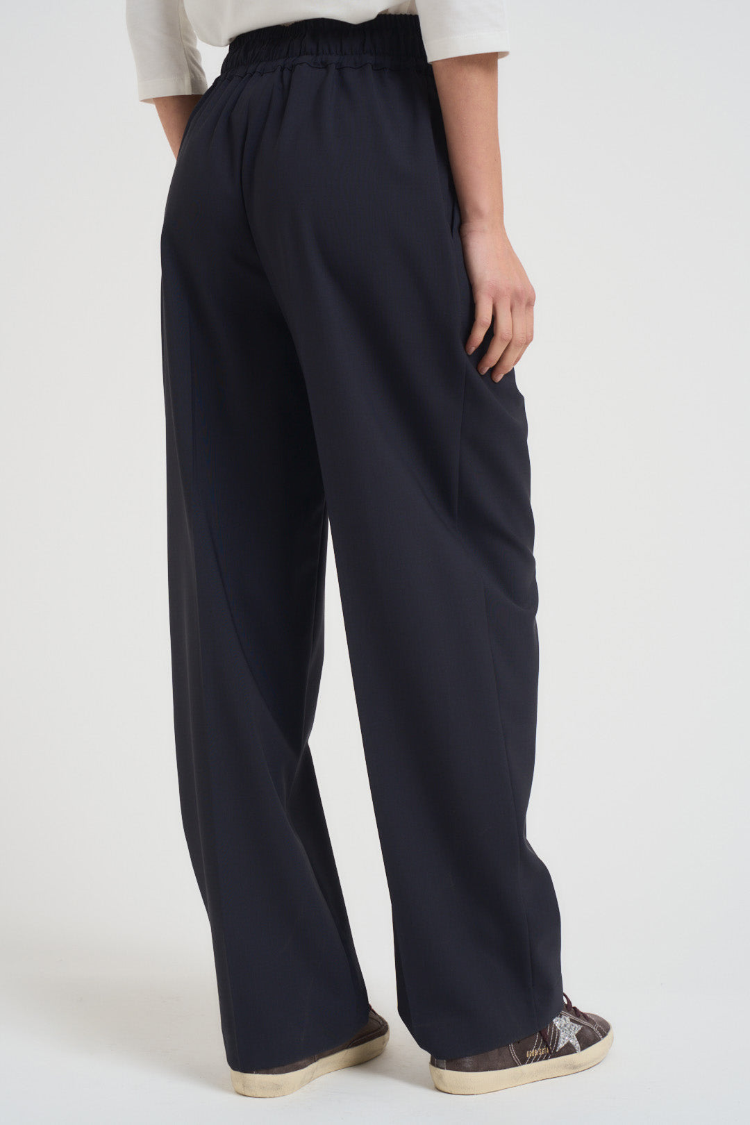 Pantaloni donna gamba dritta blu notte N87 N08 LIVIANA CONTI 