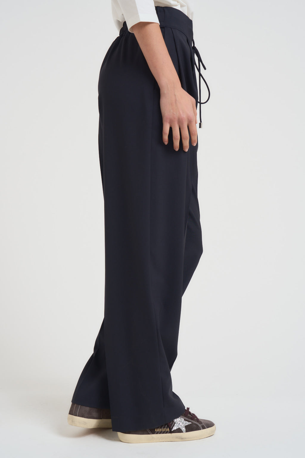 Pantaloni donna gamba dritta blu notte N87 N08 LIVIANA CONTI 