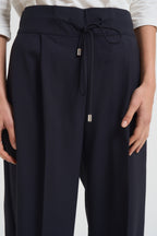 Pantaloni donna gamba dritta blu notte N87 N08 LIVIANA CONTI 