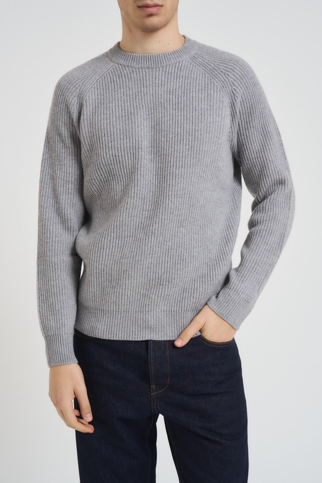 Maglia uomo girocollo grigia MARINE WL15ML MC2 SAINT BARTH 