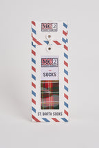 Calzini uomo stampa a rombi rosso e verde SOX TART51 MC2 SAINT BARTH 