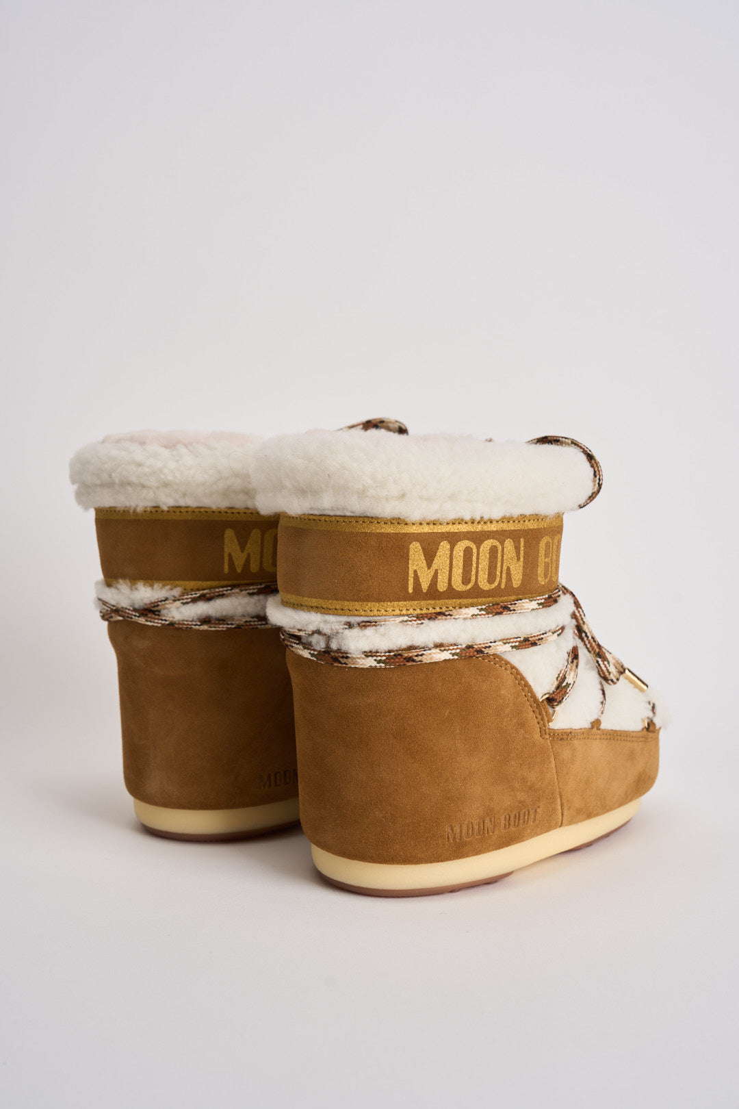 Stivale donna da neve cammello e bianco 1409580 MA03WHISKYOFFWHITE MOON BOOT 