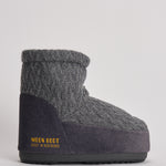 Stivale donna da neve in maglia grigio 1409750 H019GREY MOON BOOT 