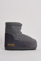 Stivale donna da neve in maglia grigio 1409750 H019GREY MOON BOOT 