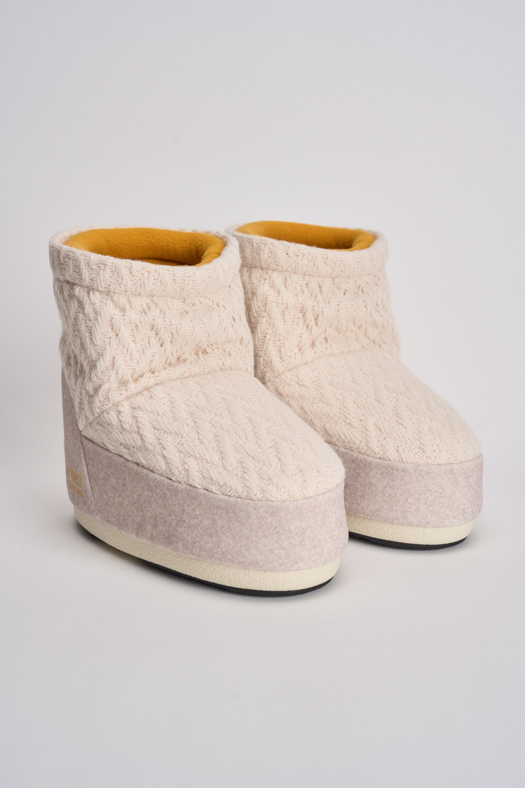 Stivale donna da neve in maglia panna 1409750 L032WHITESAND MOON BOOT 