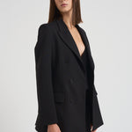 Giacca donna doppiopetto Liliuxy nera D420436 LILIUXY013NERO P.a.r.o.s.h. 