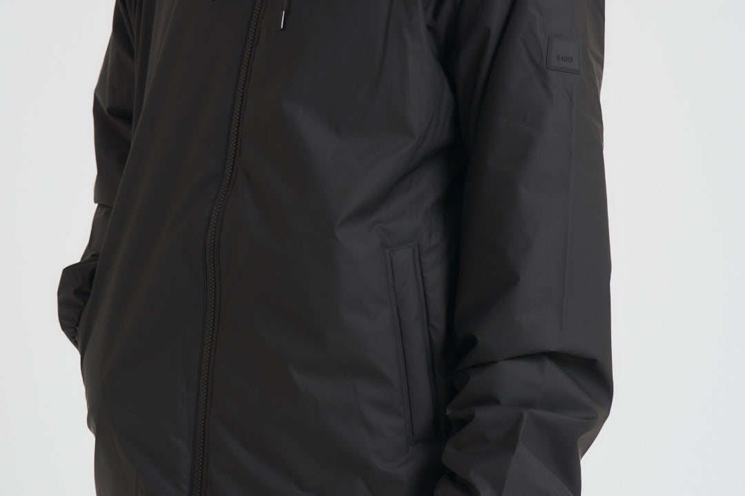 Giacca uomo impermeabile nera 15770 01 RAINS 
