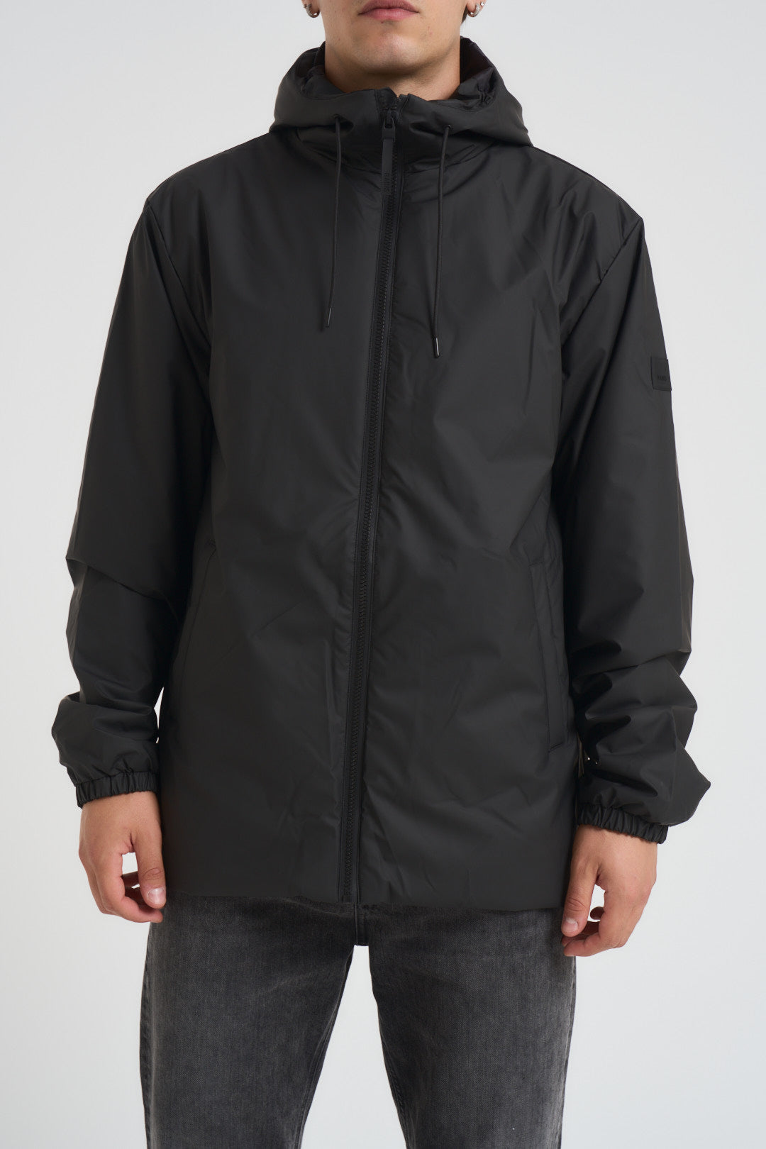 Giacca uomo impermeabile nera 15770 01 RAINS 