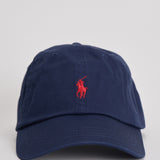 Cappello uomo baseball blu con logo rosso 710548524 014 RALPH LAUREN 