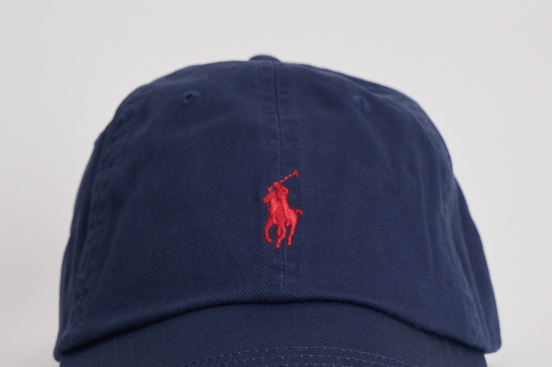 Cappello uomo baseball blu con logo rosso 710548524 014 RALPH LAUREN 
