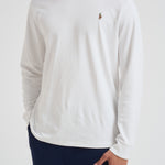 T-shirt uomo bianca manica lunga 710760121 002 RALPH LAUREN 