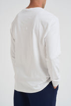 T-shirt uomo bianca manica lunga 710760121 002 RALPH LAUREN 