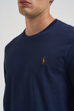 T-shirt uomo blu manica lunga 710760121 003 RALPH LAUREN 