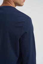 T-shirt uomo blu manica lunga 710760121 003 RALPH LAUREN 