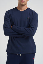 T-shirt uomo blu manica lunga 710760121 003 RALPH LAUREN 
