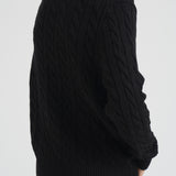 Maglia uomo girocollo a treccia  nera 710775885 012 RALPH LAUREN 