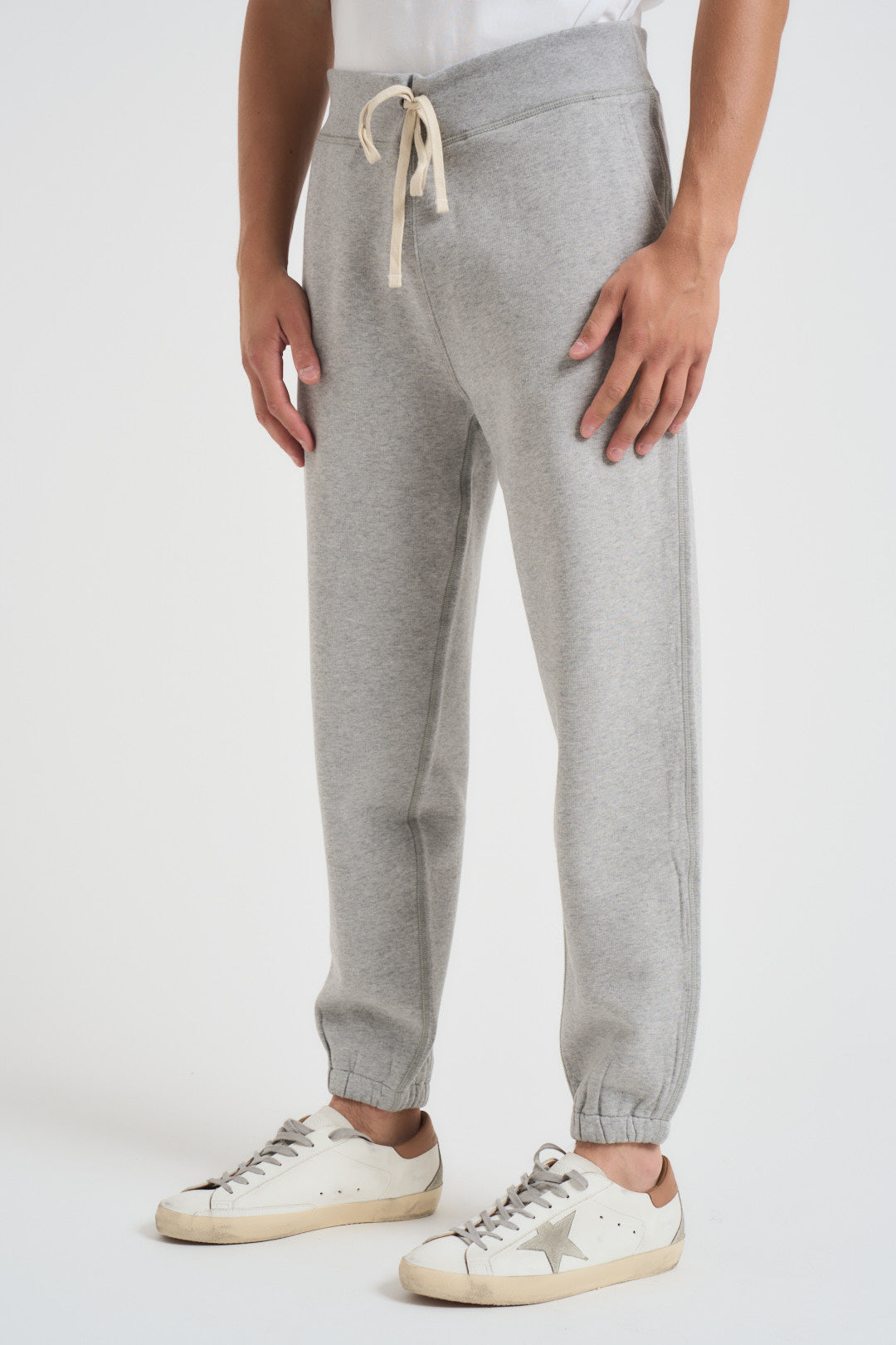 Pantaloni uomo da jogging in felpa grigi 710793939 002 RALPH LAUREN 
