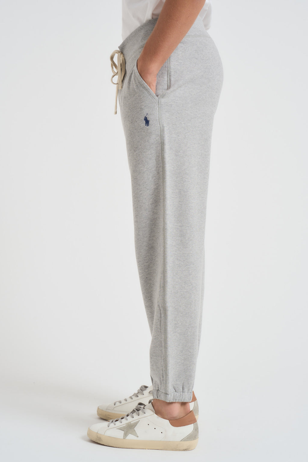 Pantaloni uomo da jogging in felpa grigi 710793939 002 RALPH LAUREN 