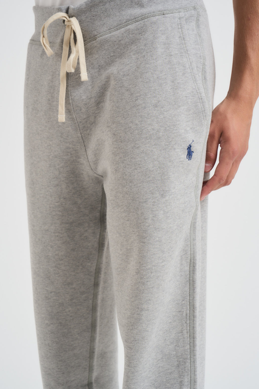 Pantaloni uomo da jogging in felpa grigi 710793939 002 RALPH LAUREN 