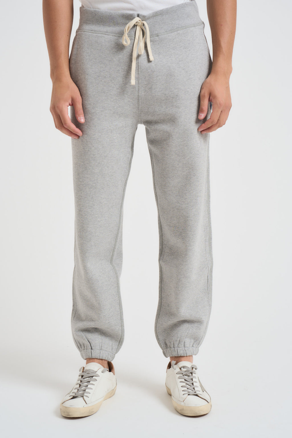 Pantaloni uomo da jogging in felpa grigi 710793939 002 RALPH LAUREN 
