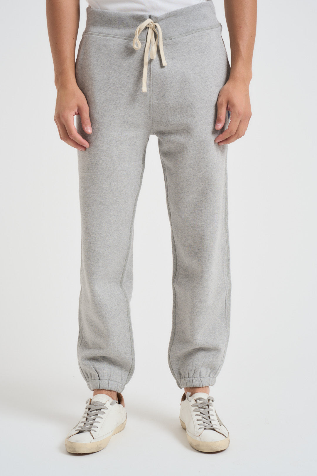 Pantaloni uomo da jogging in felpa grigi 710793939 002 RALPH LAUREN 