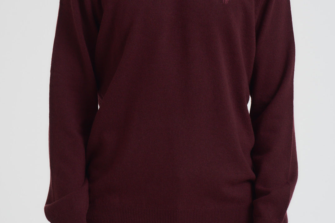 Maglia uomo girocollo bordeaux 710974148 008 RALPH LAUREN 