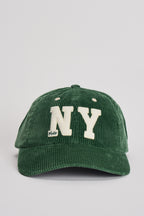 Cappello uomo baseball verde a costine NY 710979197 002 RALPH LAUREN 