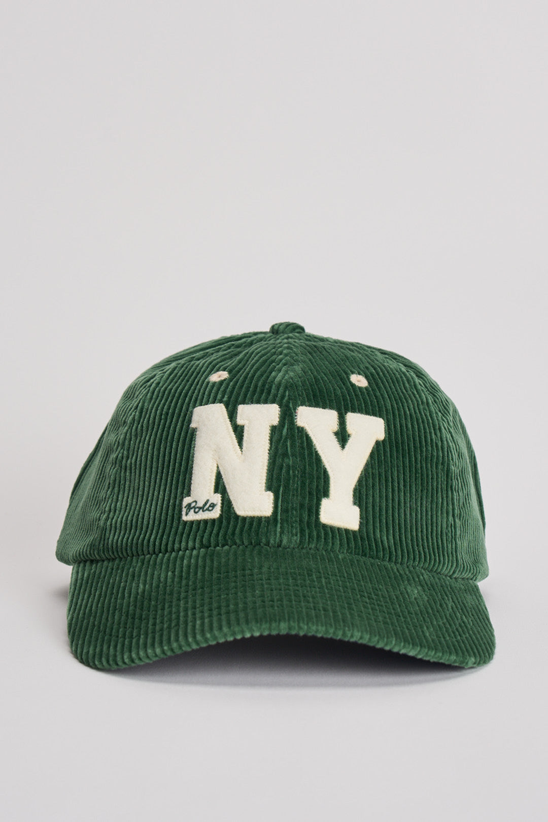 Cappello uomo baseball verde a costine NY 710979197 002 RALPH LAUREN 