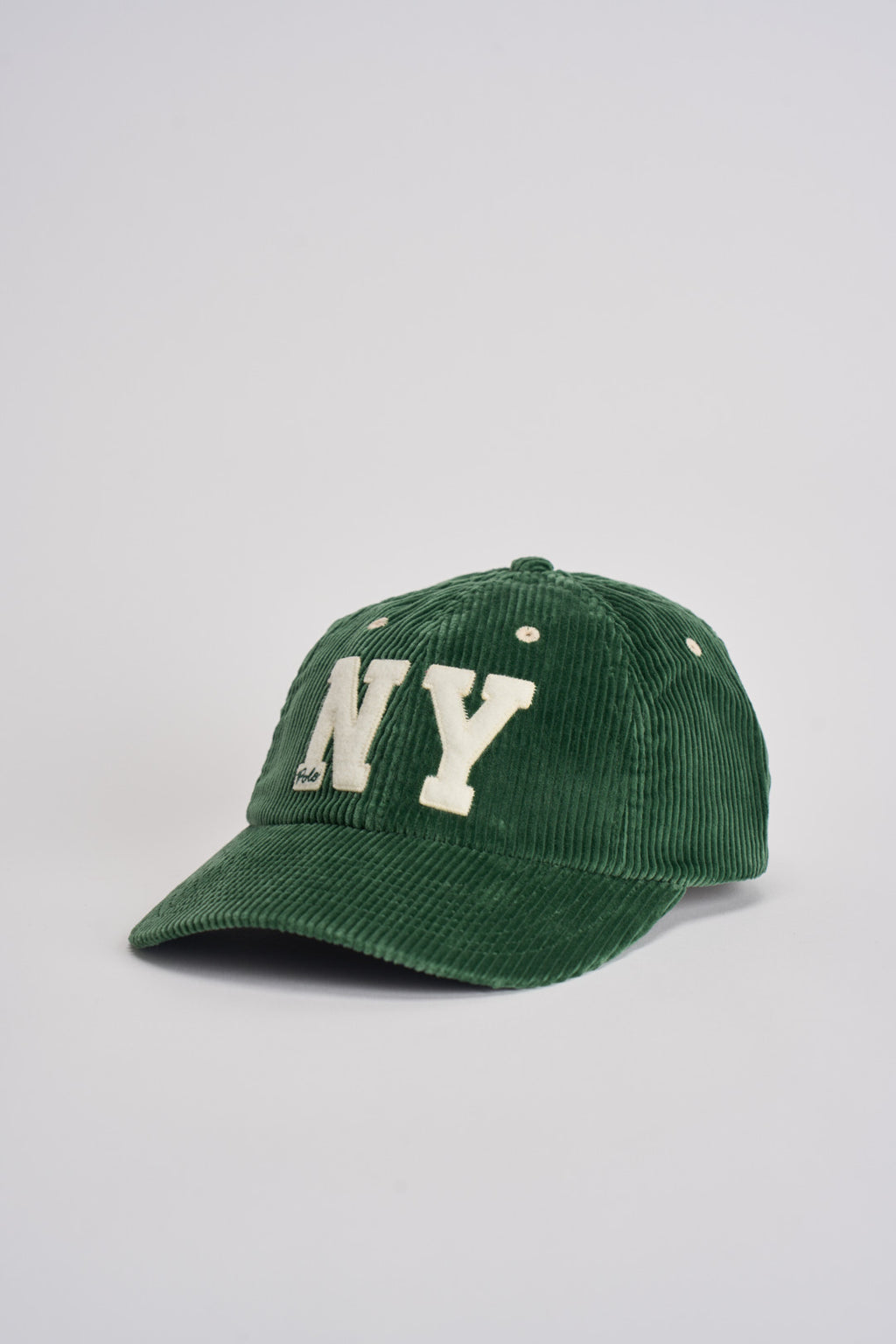 Cappello uomo baseball verde a costine NY 710979197 002 RALPH LAUREN 
