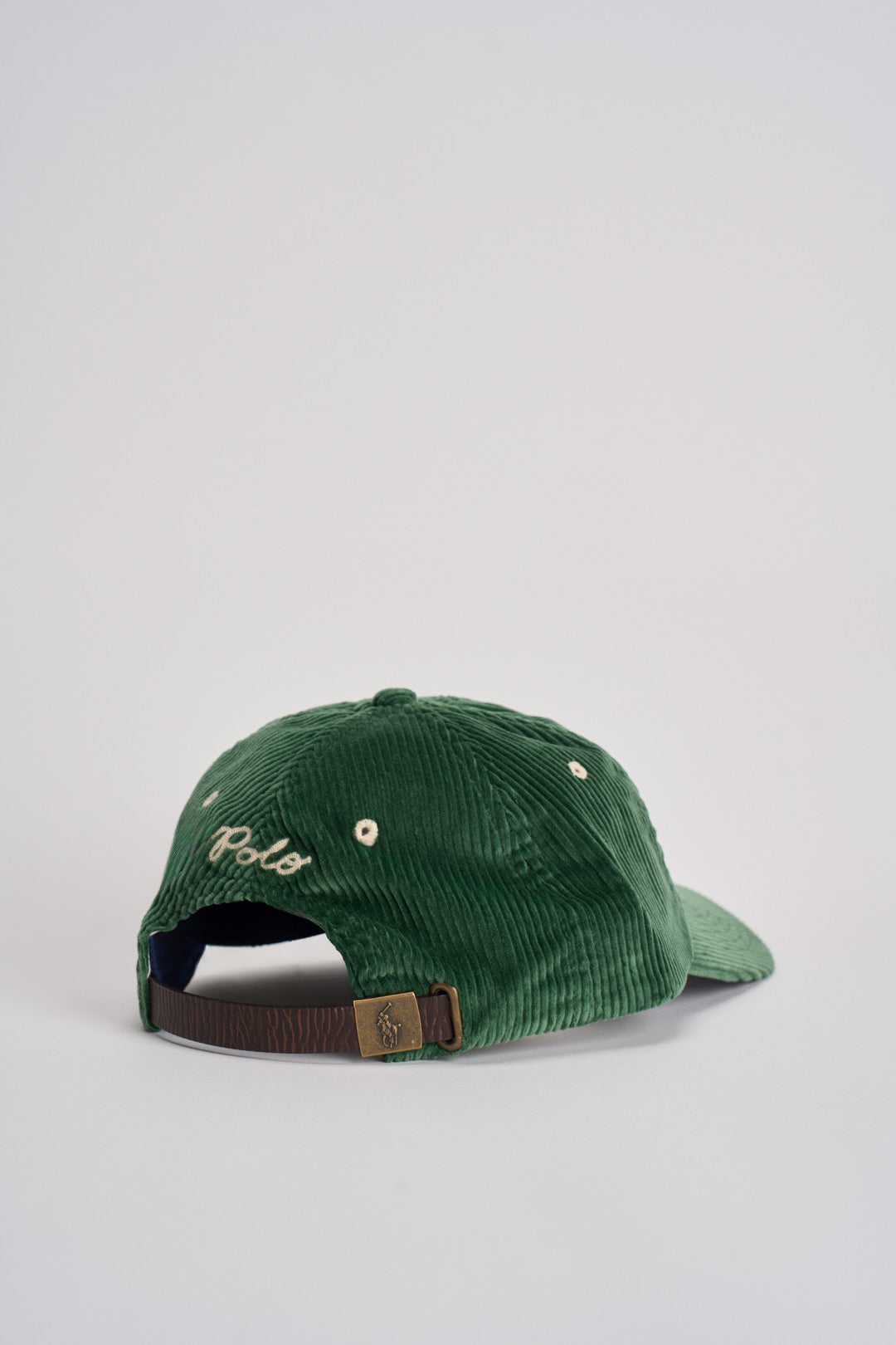 Cappello uomo baseball verde a costine NY 710979197 002 RALPH LAUREN 
