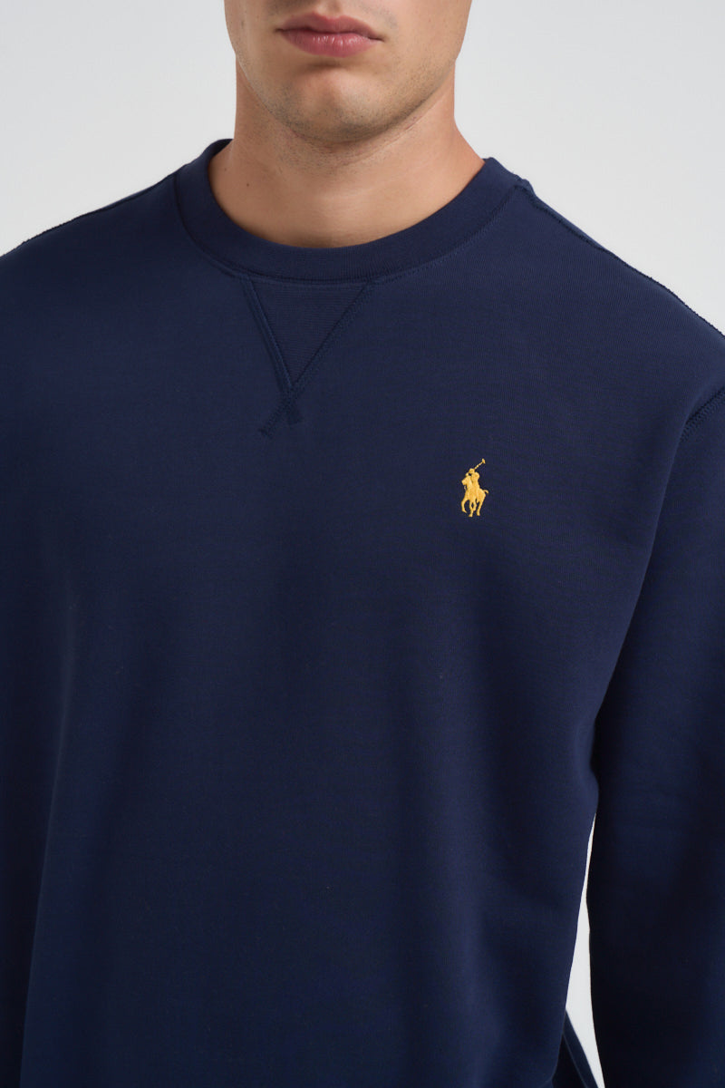 Felpa uomo girocollo blu 710P01523 002 RALPH LAUREN 