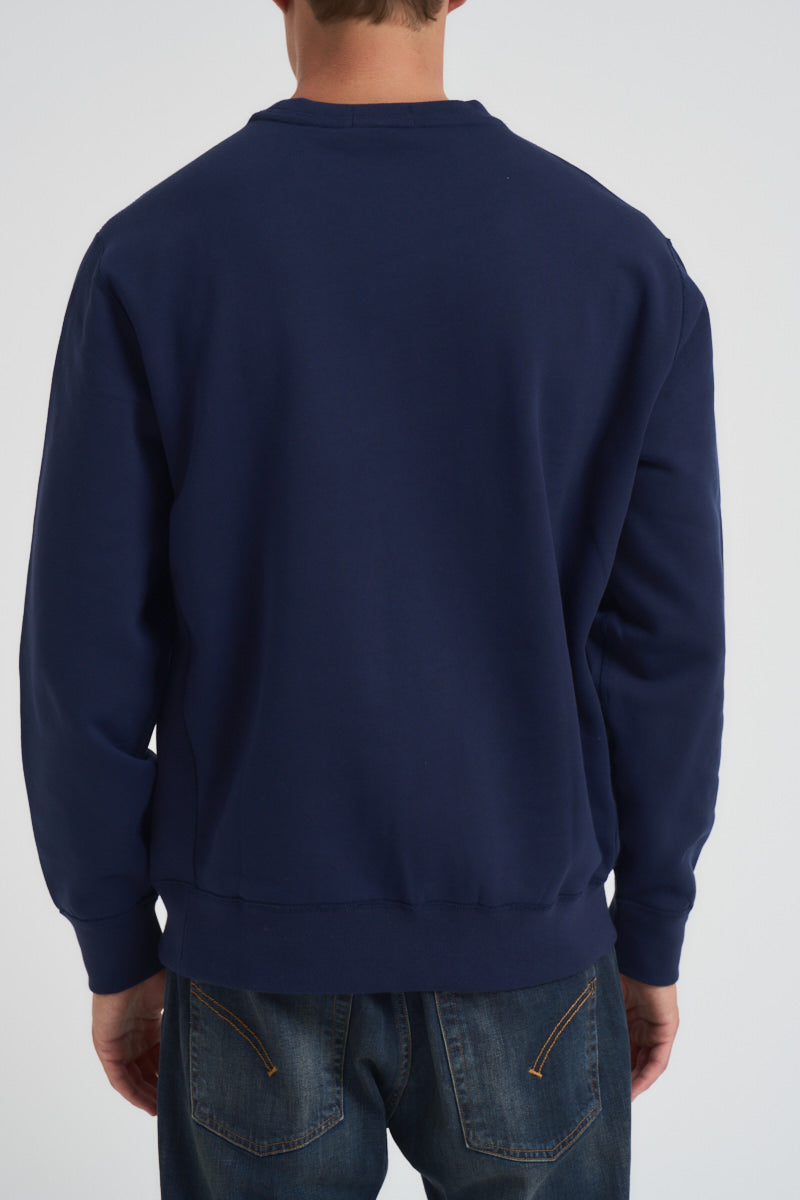 Felpa uomo girocollo blu 710P01523 002 RALPH LAUREN 